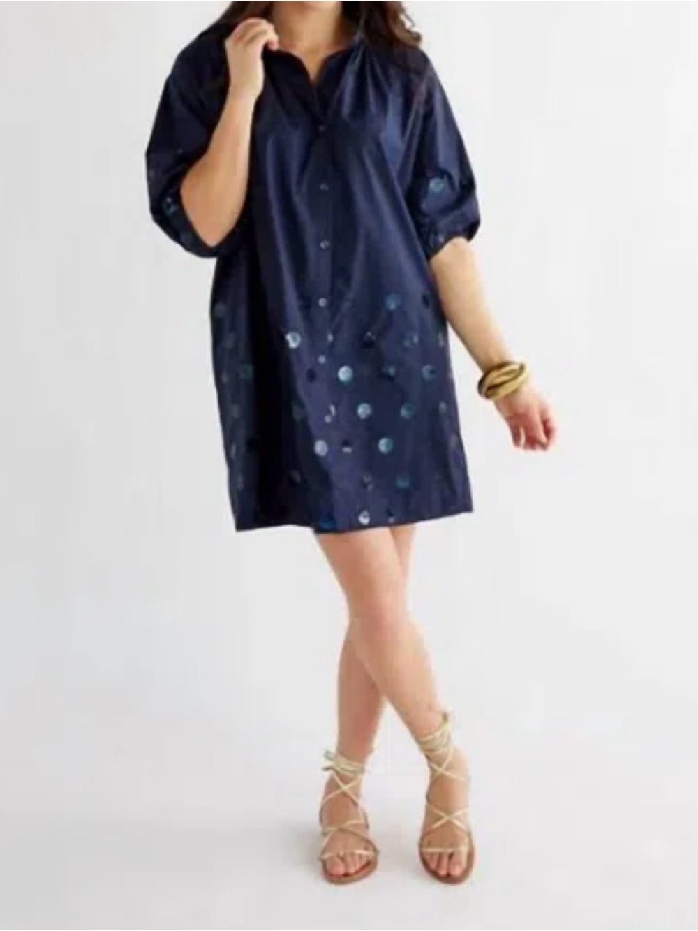 NWT Caryn Lawn Celia Navy Sequin Dress